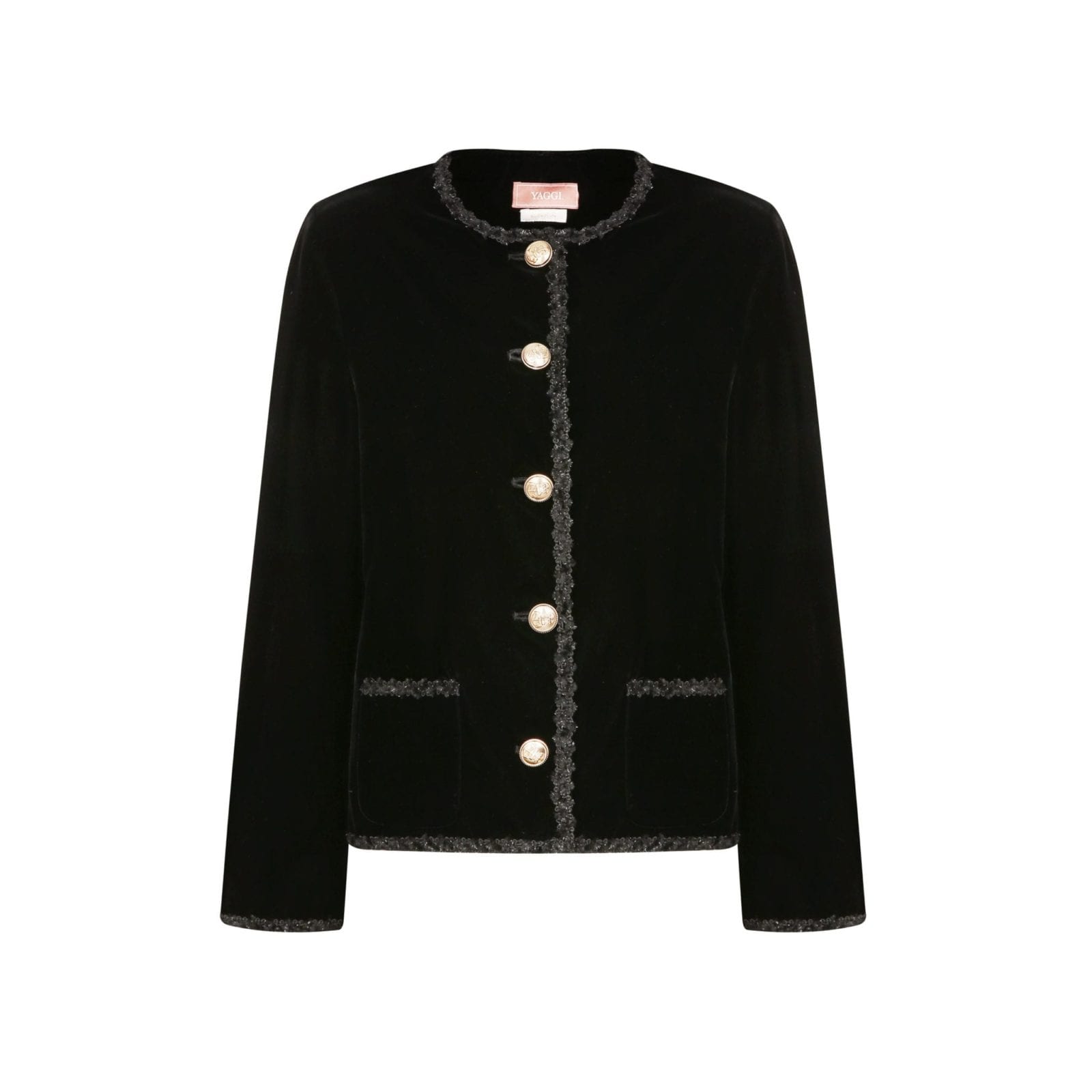 #15 Essential Agehara Velvet Jacket (Black) | Bright Salmon London